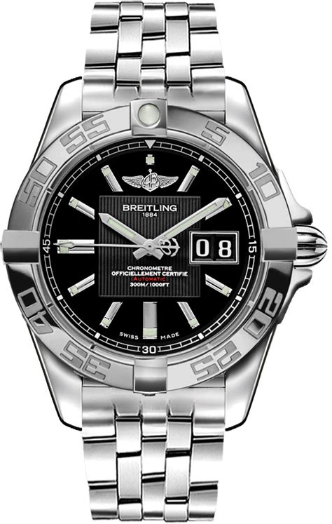 breitling galactic 41 black dial|breitling galactic 41 price.